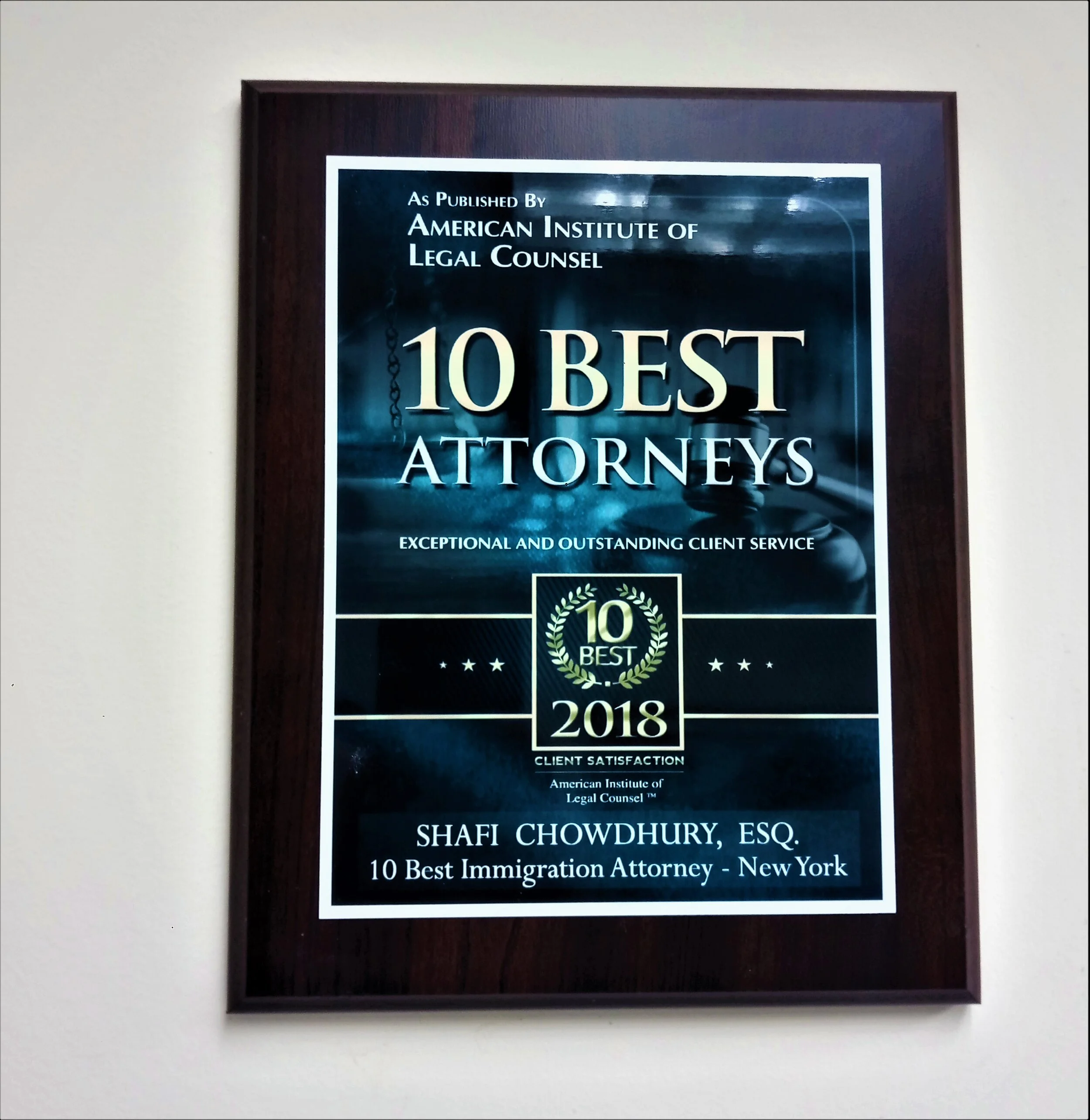 10 Best Attorneys Award 2018