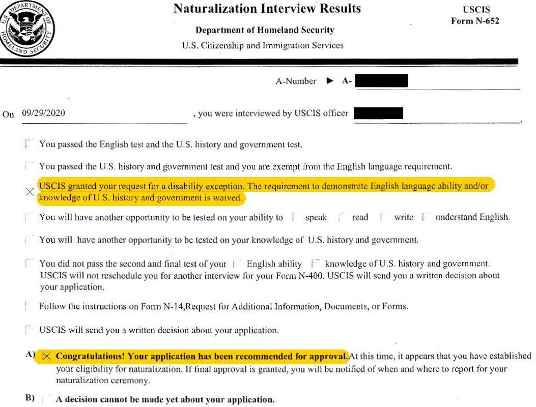 N-648 Citizenship Victory